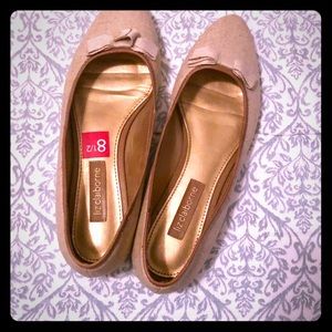 Beige flats